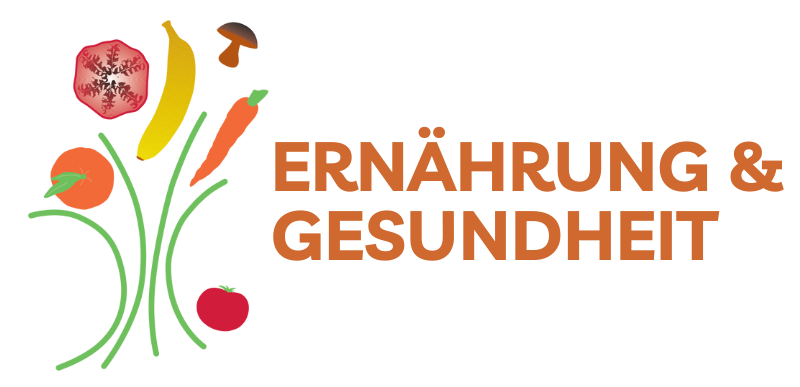 Das Logo Ernährung und Gesundheit zeigt einen Strauß mit Gemüse und Obst